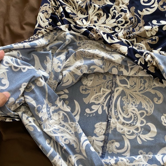 NWT Strapless bodycon asymmetric faux wrap dress - Picture 10 of 10